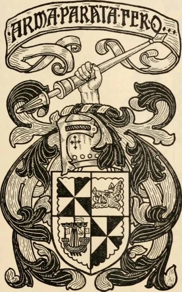 An illustration from Armorial families : a directory of gentlemen of coat-armour, 1905, leaf 260