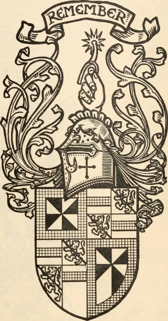 An illustration from Armorial families : a directory of gentlemen of coat-armour, 1905, leaf 260