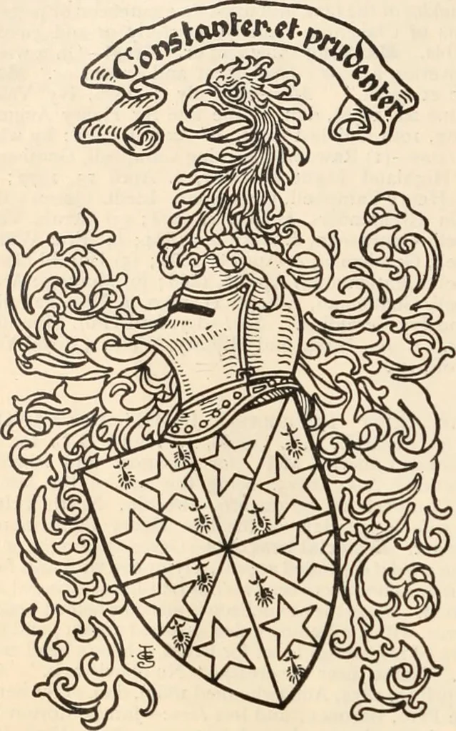 An illustration from Armorial families : a directory of gentlemen of coat-armour, 1905, leaf 263