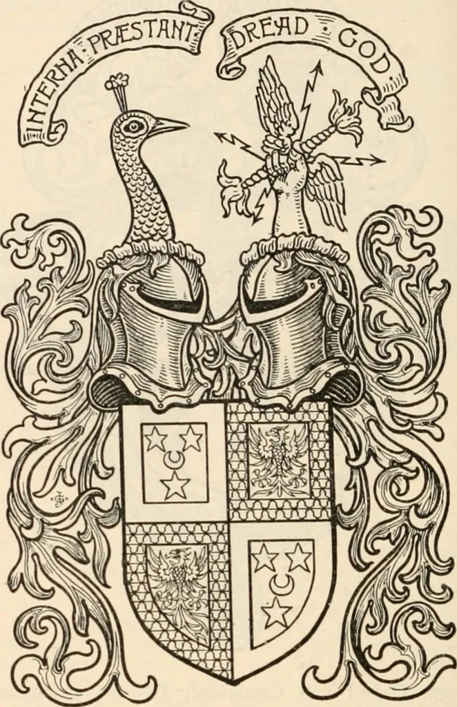An illustration from Armorial families : a directory of gentlemen of coat-armour, 1905, leaf 265