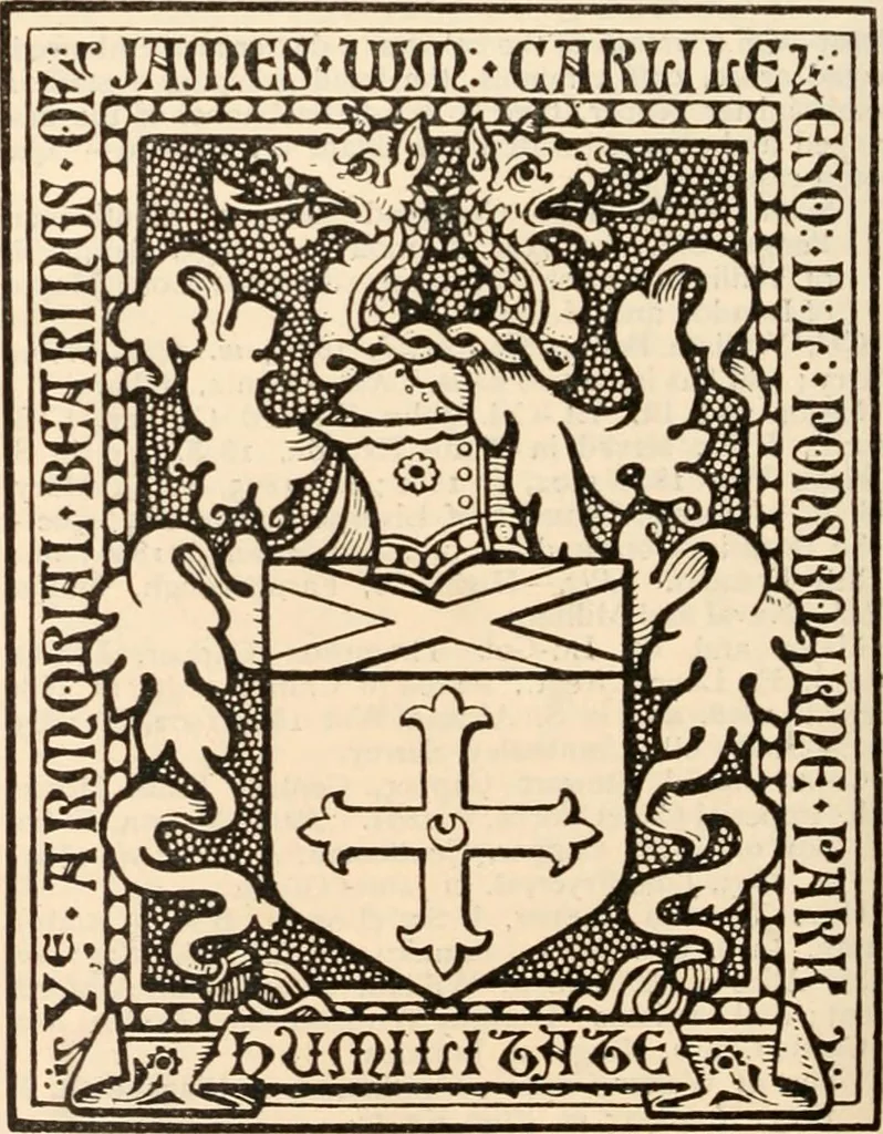 An illustration from Armorial families : a directory of gentlemen of coat-armour, 1905, leaf 267