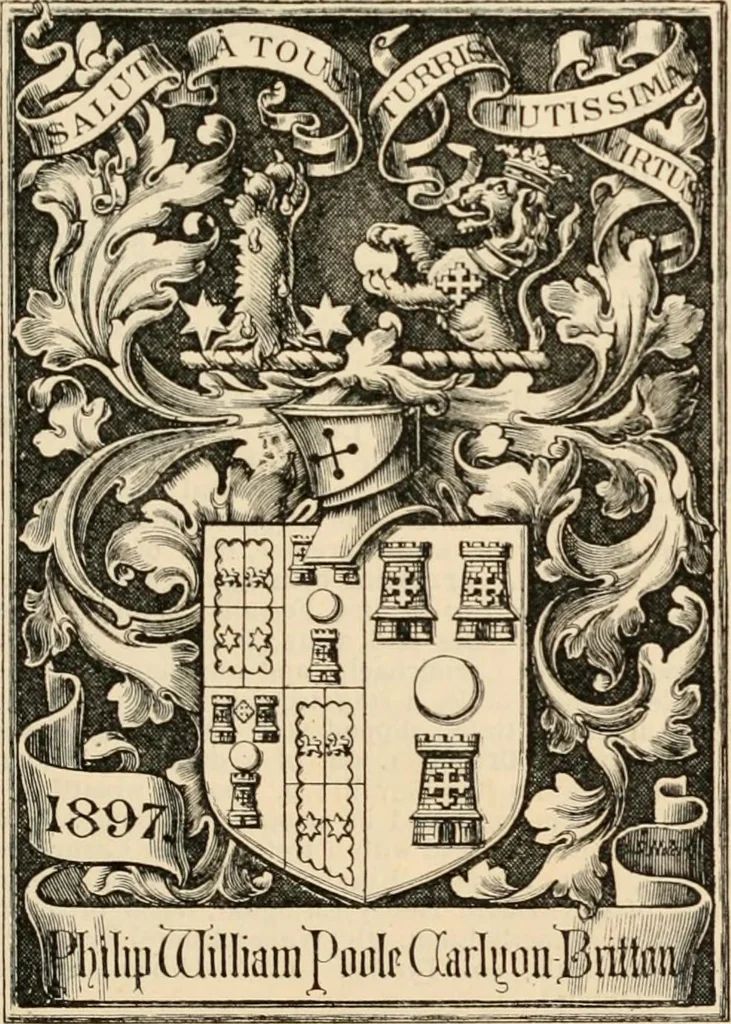 An illustration from Armorial families : a directory of gentlemen of coat-armour, 1905, leaf 270