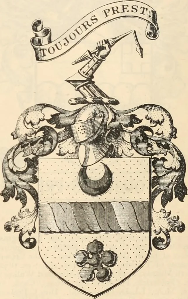 An illustration from Armorial families : a directory of gentlemen of coat-armour, 1905, leaf 270