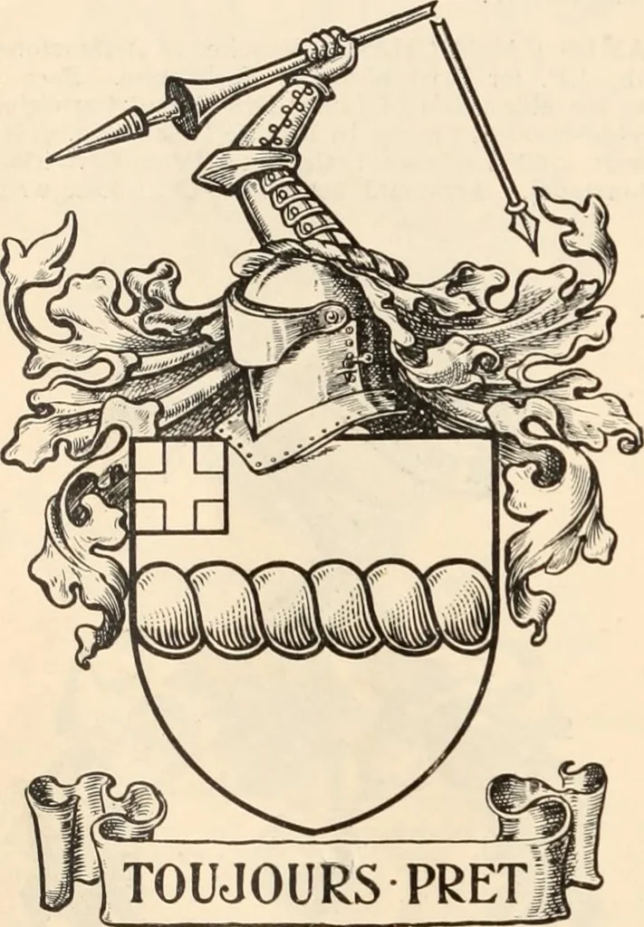 An illustration from Armorial families : a directory of gentlemen of coat-armour, 1905, leaf 271