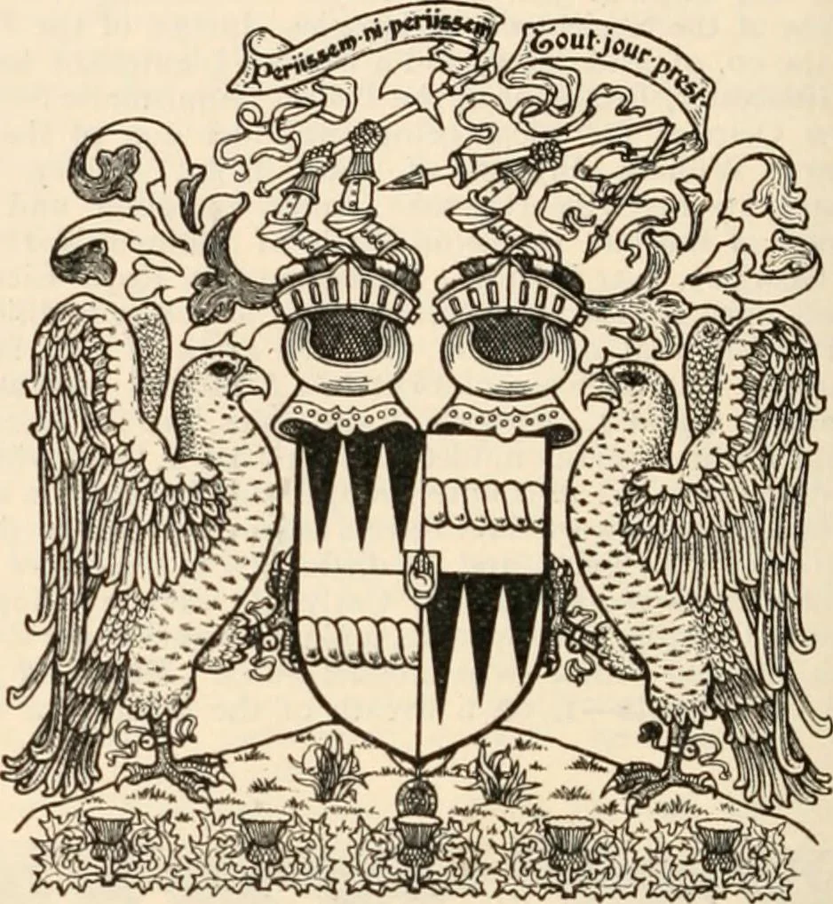 An illustration from Armorial families : a directory of gentlemen of coat-armour, 1905, leaf 271