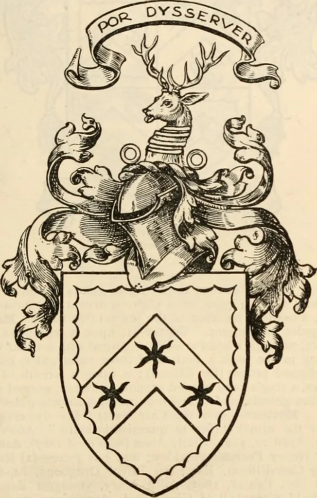 An illustration from Armorial families : a directory of gentlemen of coat-armour, 1905, leaf 274
