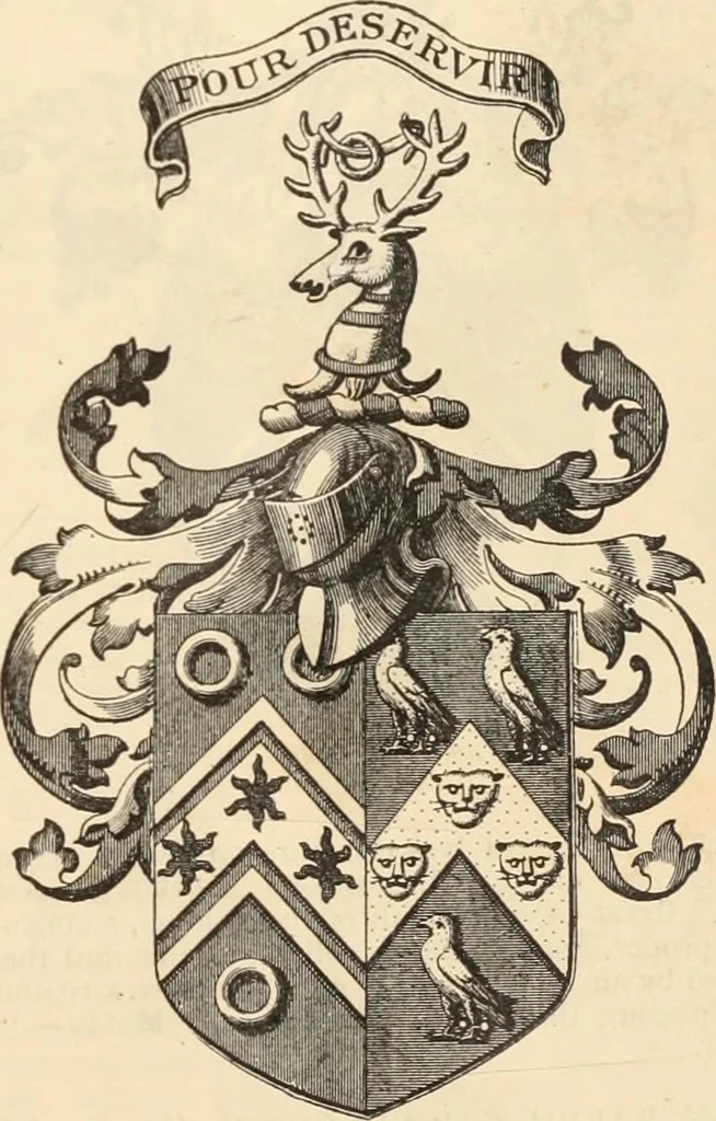 An illustration from Armorial families : a directory of gentlemen of coat-armour, 1905, leaf 274