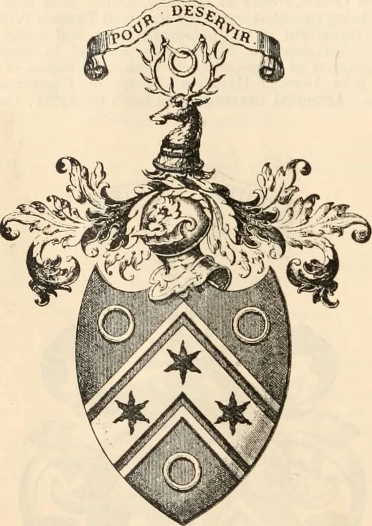 An illustration from Armorial families : a directory of gentlemen of coat-armour, 1905, leaf 275