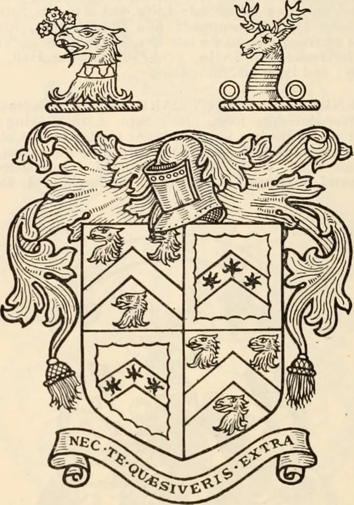 An illustration from Armorial families : a directory of gentlemen of coat-armour, 1905, leaf 275
