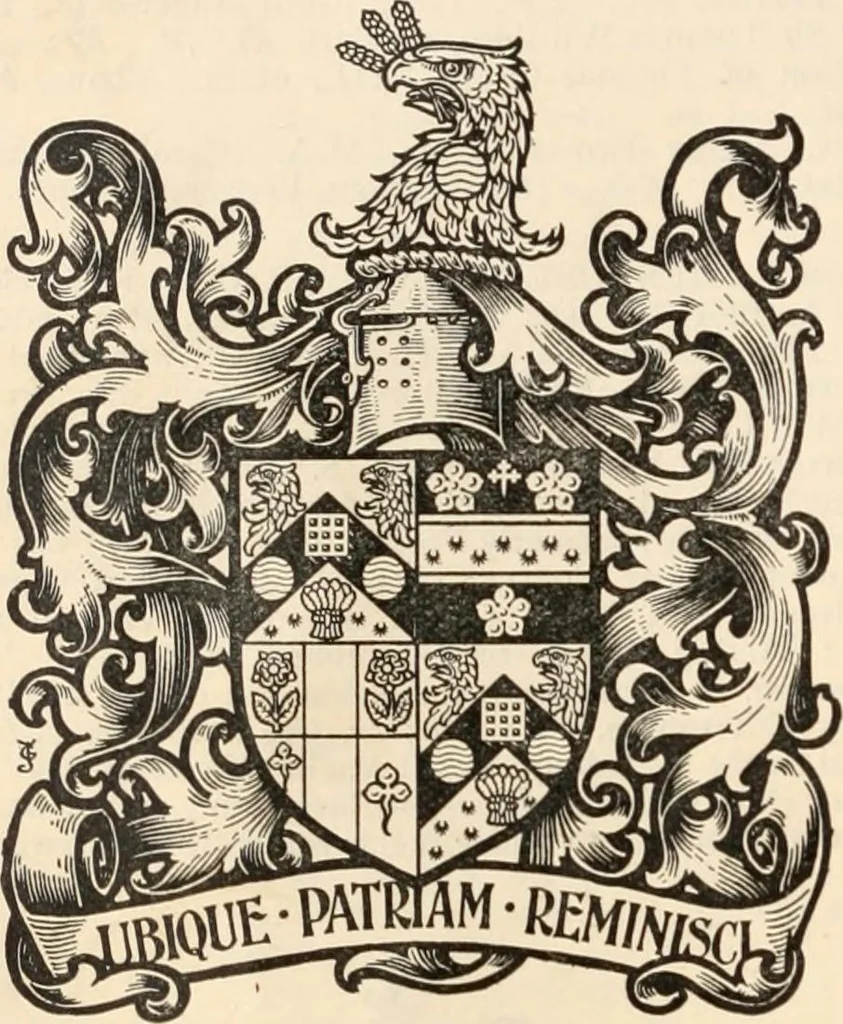 An illustration from Armorial families : a directory of gentlemen of coat-armour, 1905, leaf 283