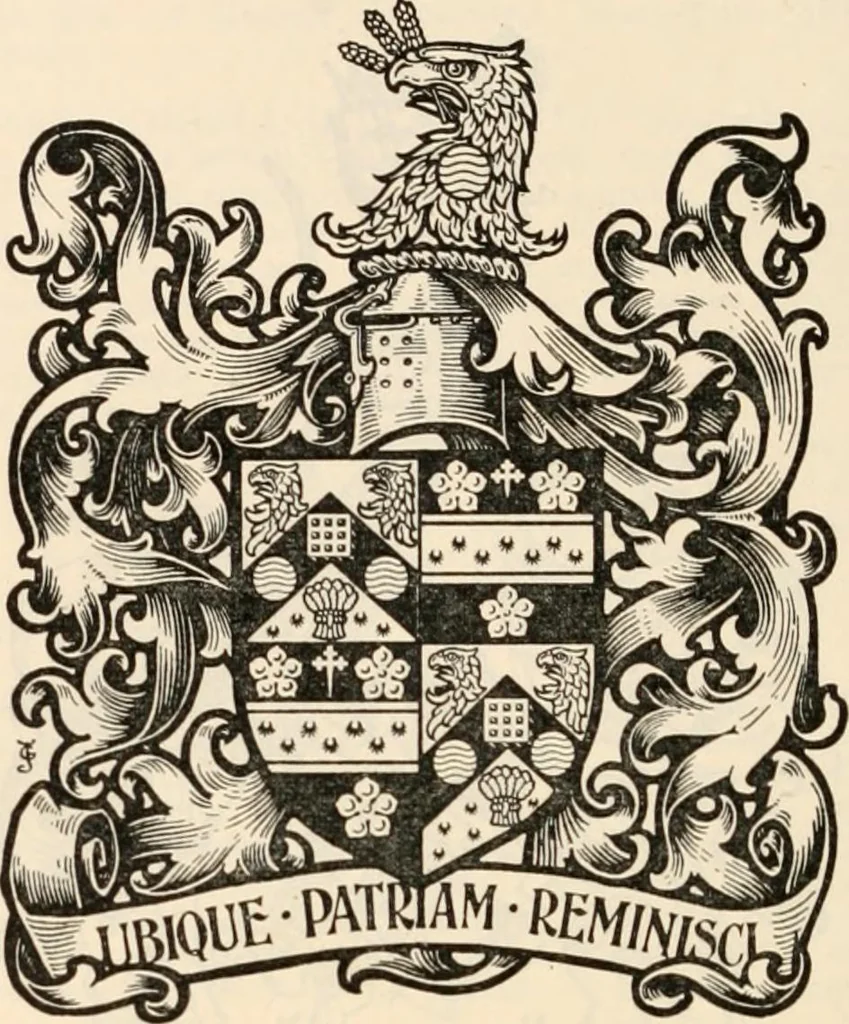 An illustration from Armorial families : a directory of gentlemen of coat-armour, 1905, leaf 283