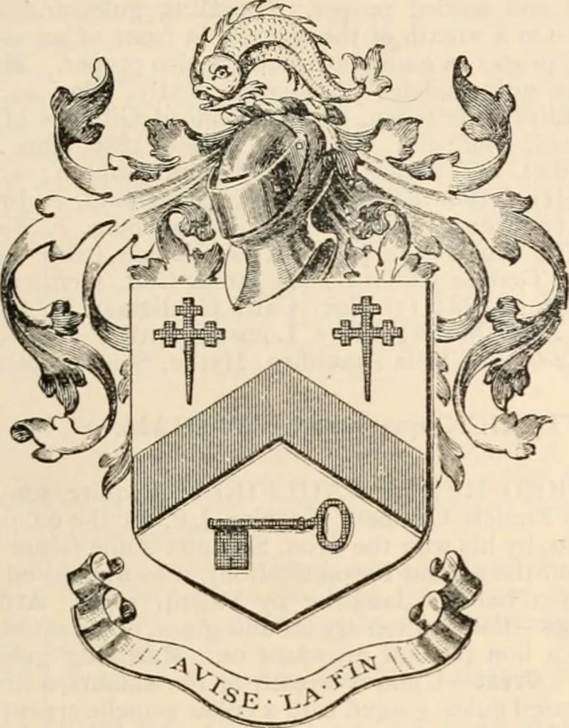 An illustration from Armorial families : a directory of gentlemen of coat-armour, 1905, leaf 284