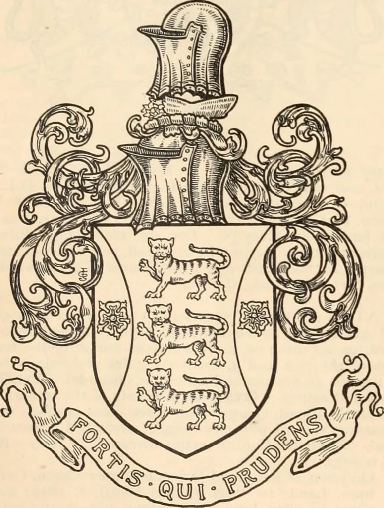 An illustration from Armorial families : a directory of gentlemen of coat-armour, 1905, leaf 285