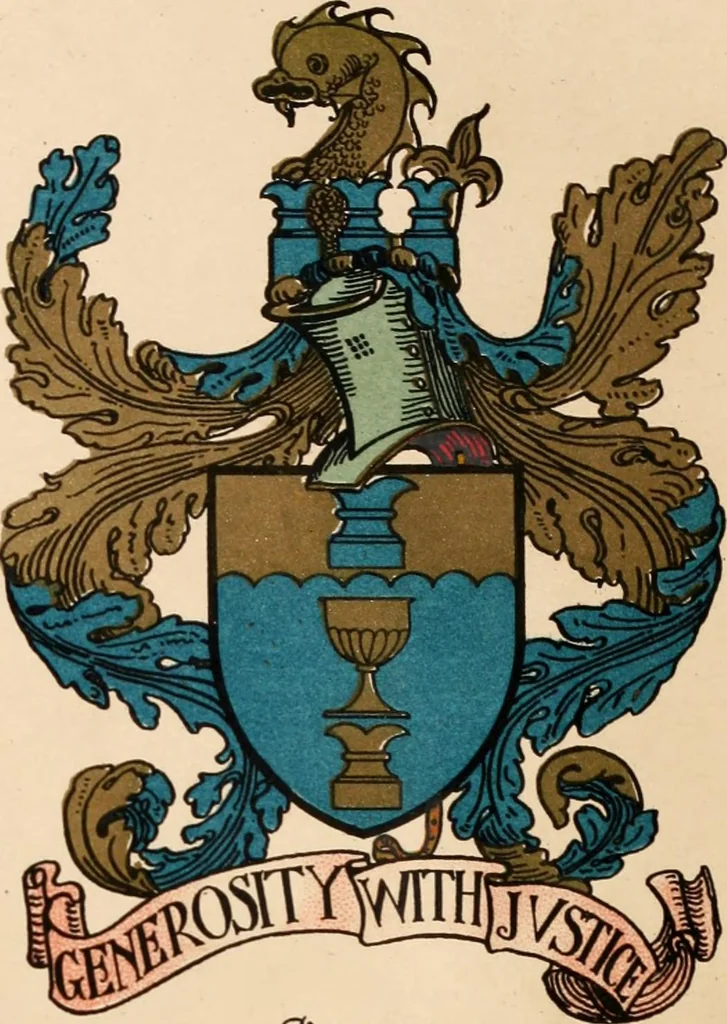 An illustration from Armorial families : a directory of gentlemen of coat-armour, 1905, leaf 288