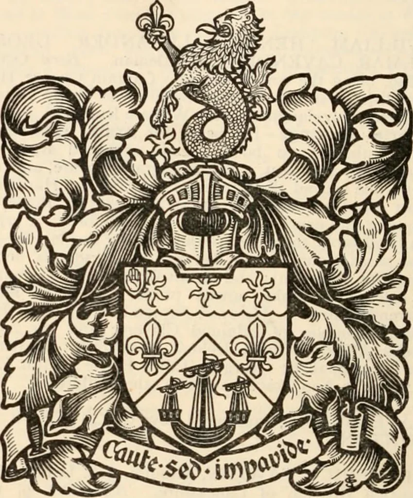 An illustration from Armorial families : a directory of gentlemen of coat-armour, 1905, leaf 293