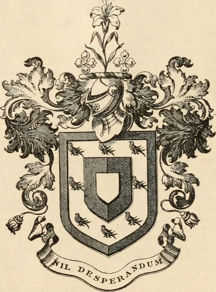 An illustration from Armorial families : a directory of gentlemen of coat-armour, 1905, leaf 294