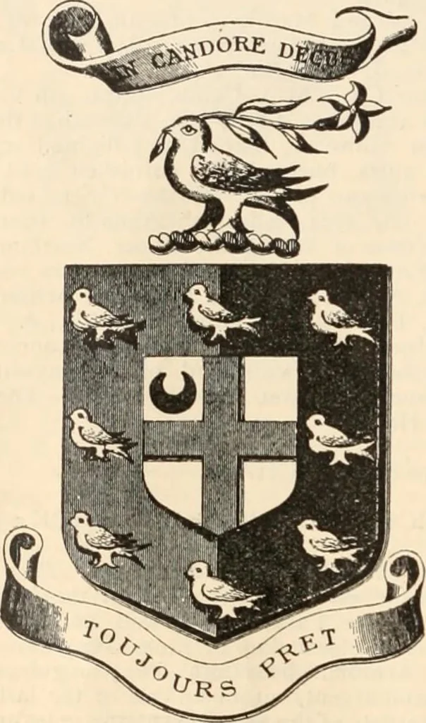 An illustration from Armorial families : a directory of gentlemen of coat-armour, 1905, leaf 295