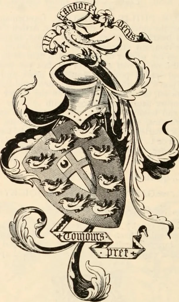 An illustration from Armorial families : a directory of gentlemen of coat-armour, 1905, leaf 295