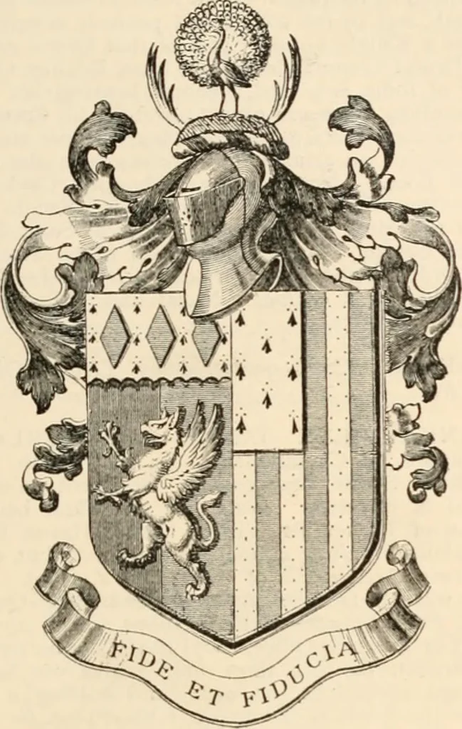 An illustration from Armorial families : a directory of gentlemen of coat-armour, 1905, leaf 296