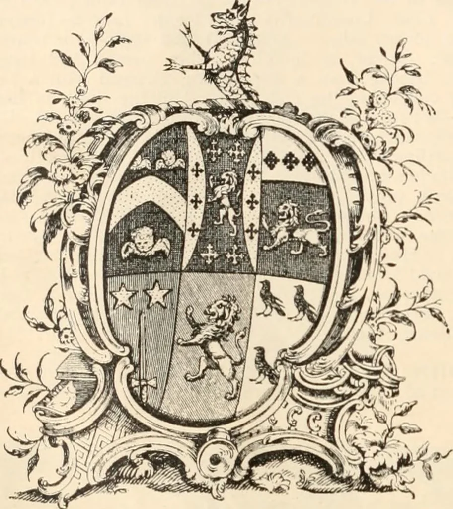 An illustration from Armorial families : a directory of gentlemen of coat-armour, 1905, leaf 297