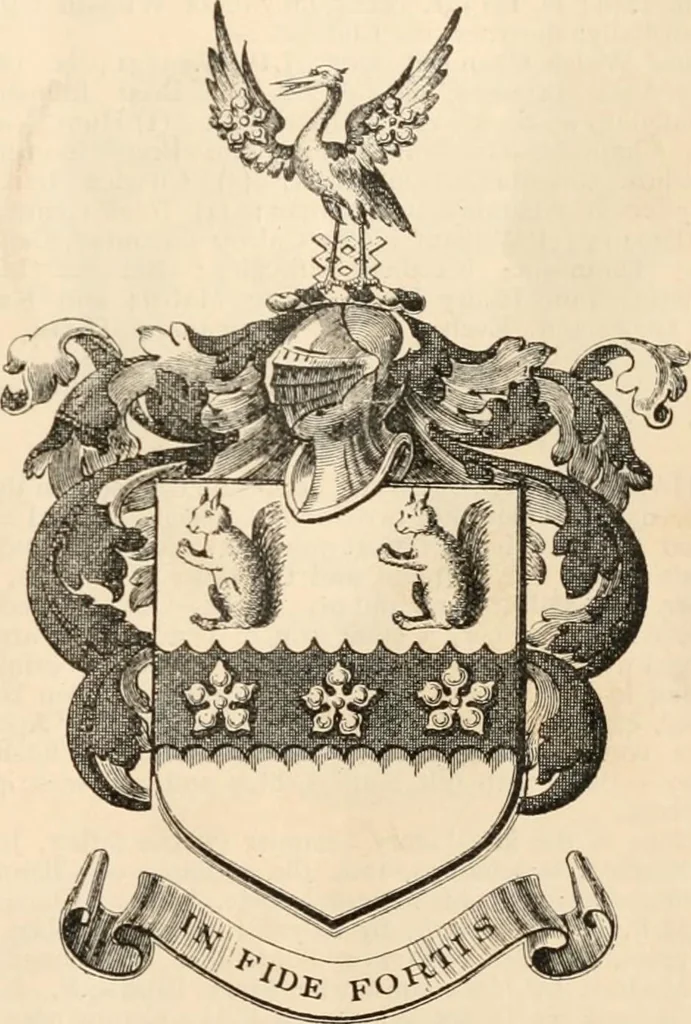 An illustration from Armorial families : a directory of gentlemen of coat-armour, 1905, leaf 298