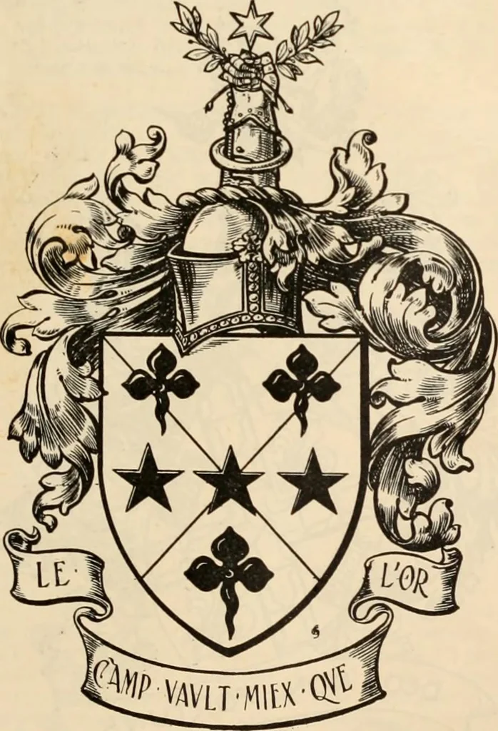 An illustration from Armorial families : a directory of gentlemen of coat-armour, 1905, leaf 300