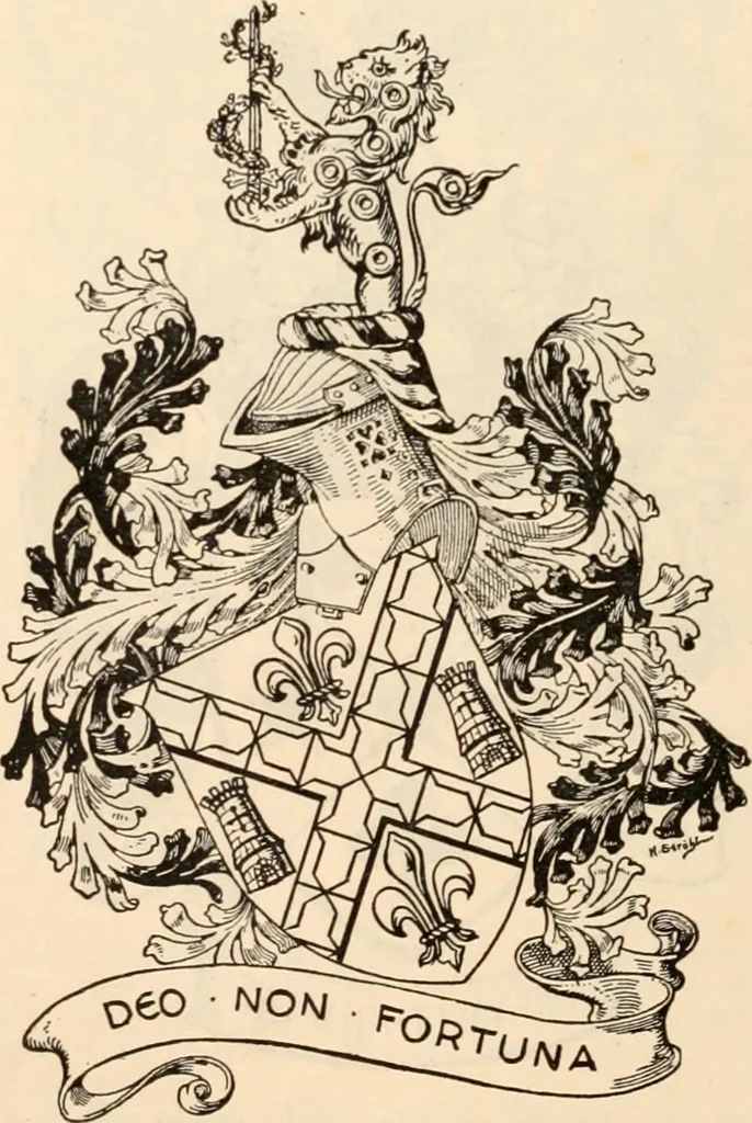 An illustration from Armorial families : a directory of gentlemen of coat-armour, 1905, leaf 301