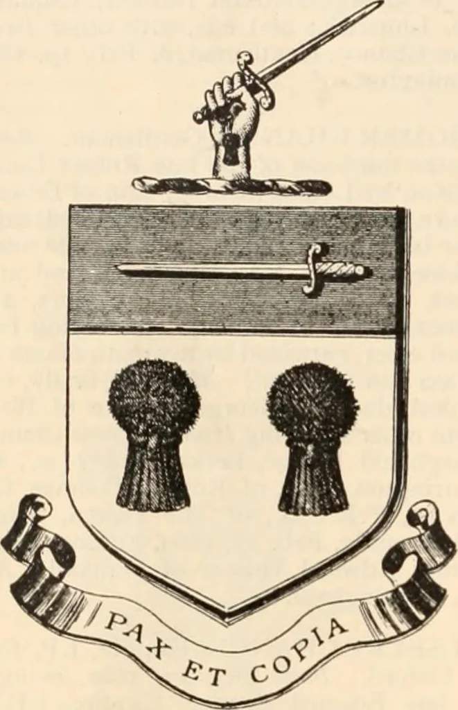 An illustration from Armorial families : a directory of gentlemen of coat-armour, 1905, leaf 303