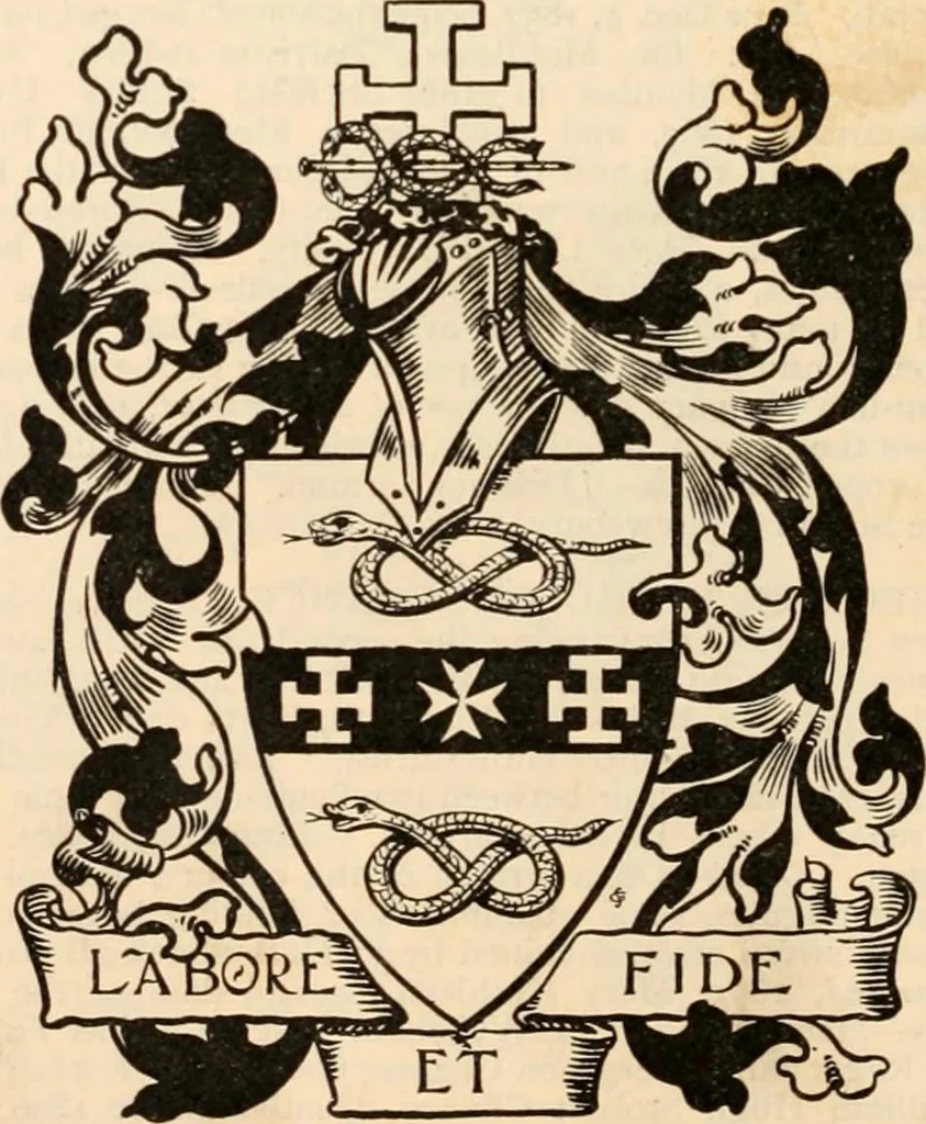 An illustration from Armorial families : a directory of gentlemen of coat-armour, 1905, leaf 303