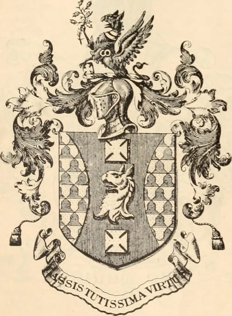 An illustration from Armorial families : a directory of gentlemen of coat-armour, 1905, leaf 307