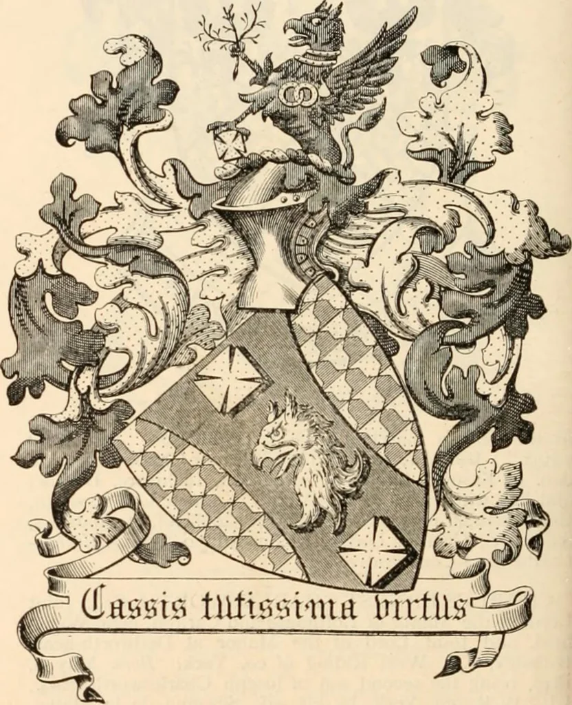 An illustration from Armorial families : a directory of gentlemen of coat-armour, 1905, leaf 307