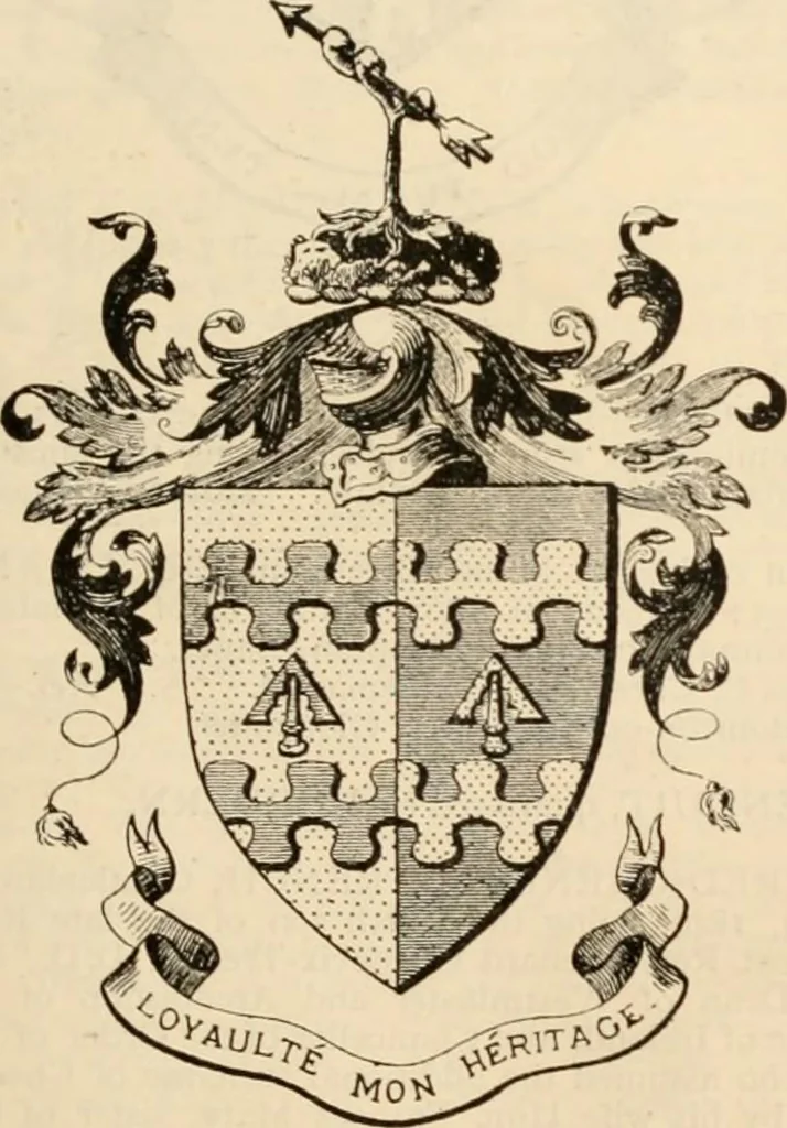 An illustration from Armorial families : a directory of gentlemen of coat-armour, 1905, leaf 308