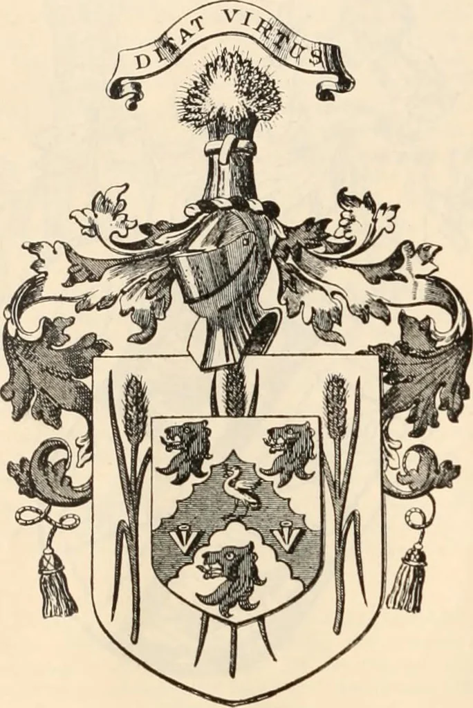An illustration from Armorial families : a directory of gentlemen of coat-armour, 1905, leaf 309