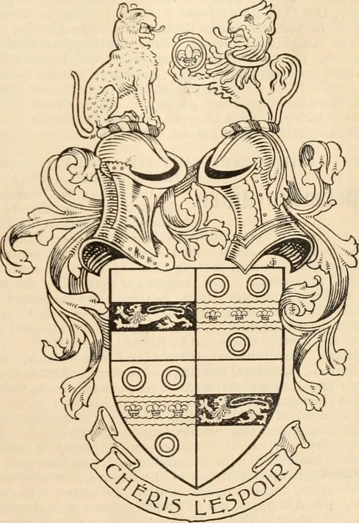 An illustration from Armorial families : a directory of gentlemen of coat-armour, 1905, leaf 310