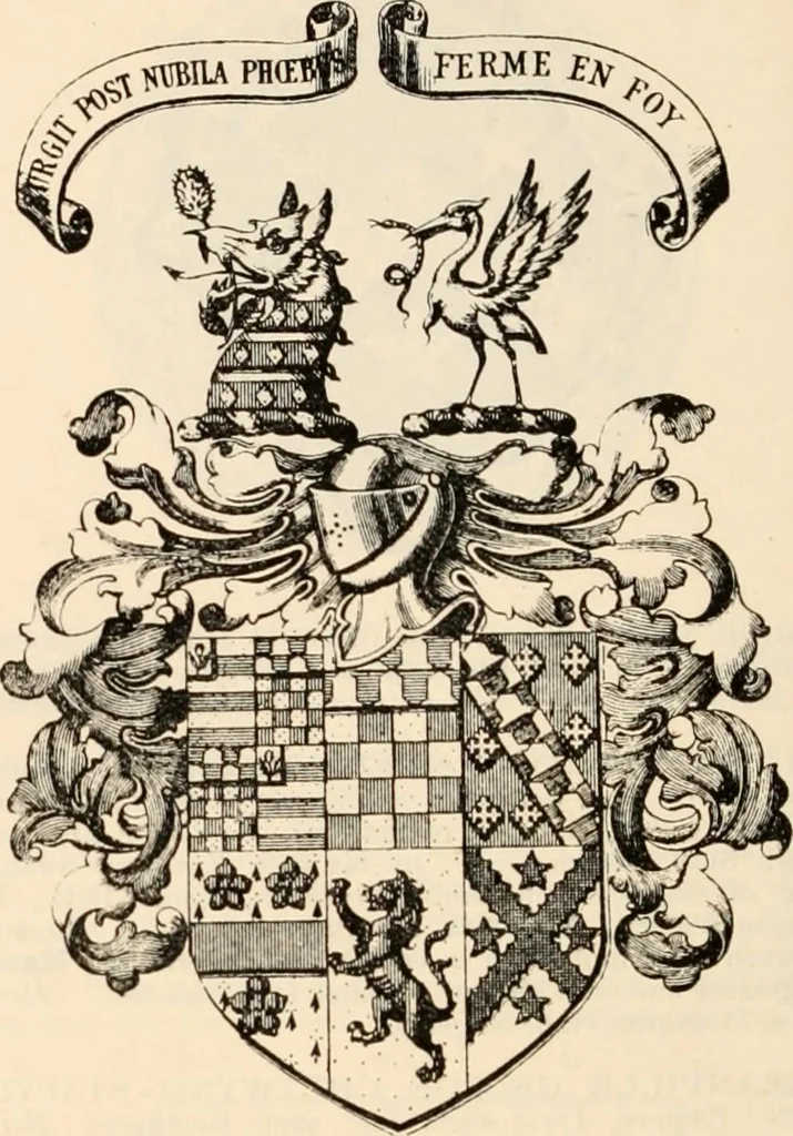 An illustration from Armorial families : a directory of gentlemen of coat-armour, 1905, leaf 313