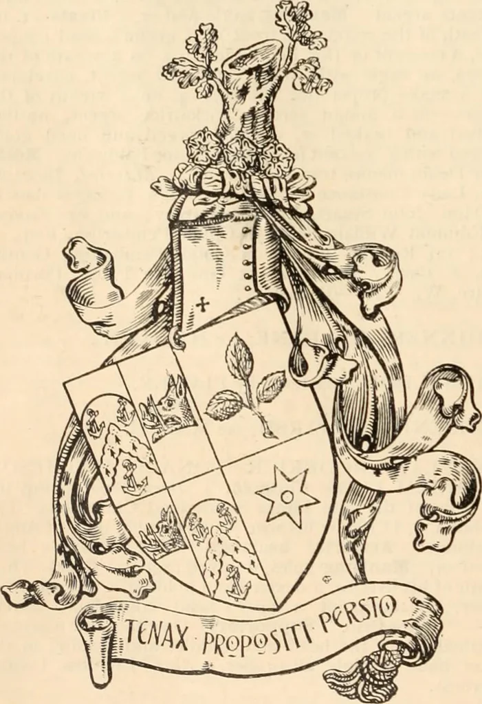 An illustration from Armorial families : a directory of gentlemen of coat-armour, 1905, leaf 315