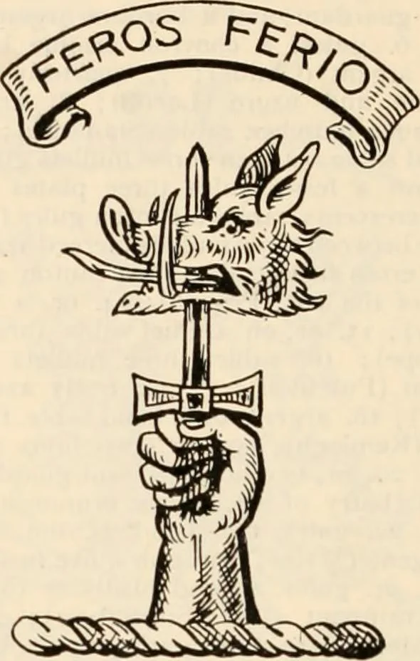 An illustration from Armorial families : a directory of gentlemen of coat-armour, 1905, leaf 315
