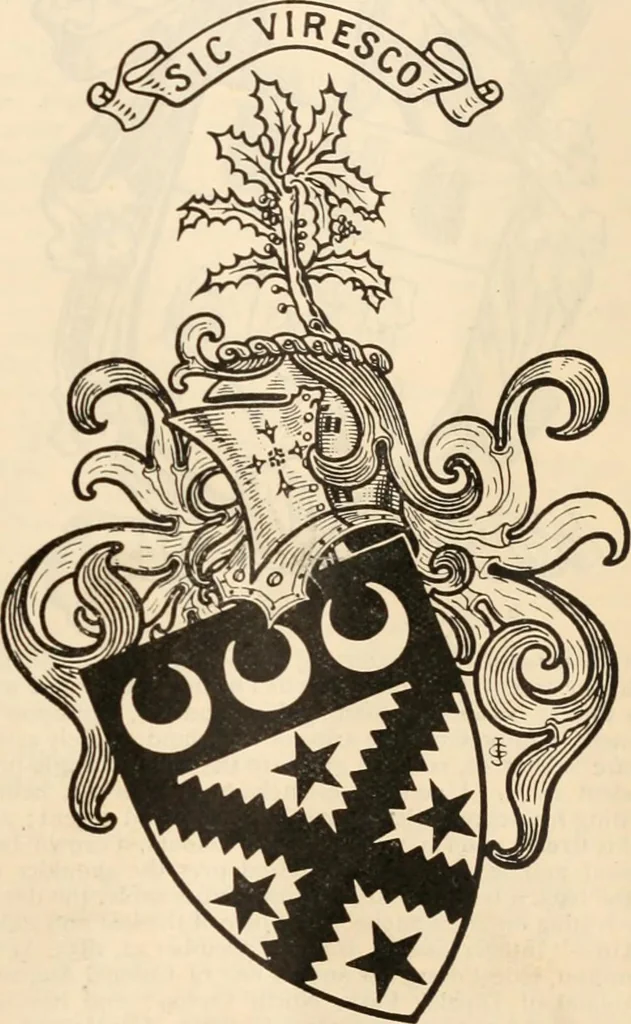 An illustration from Armorial families : a directory of gentlemen of coat-armour, 1905, leaf 316