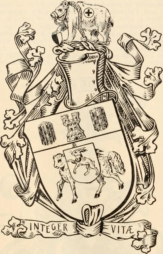 An illustration from Armorial families : a directory of gentlemen of coat-armour, 1905, leaf 317