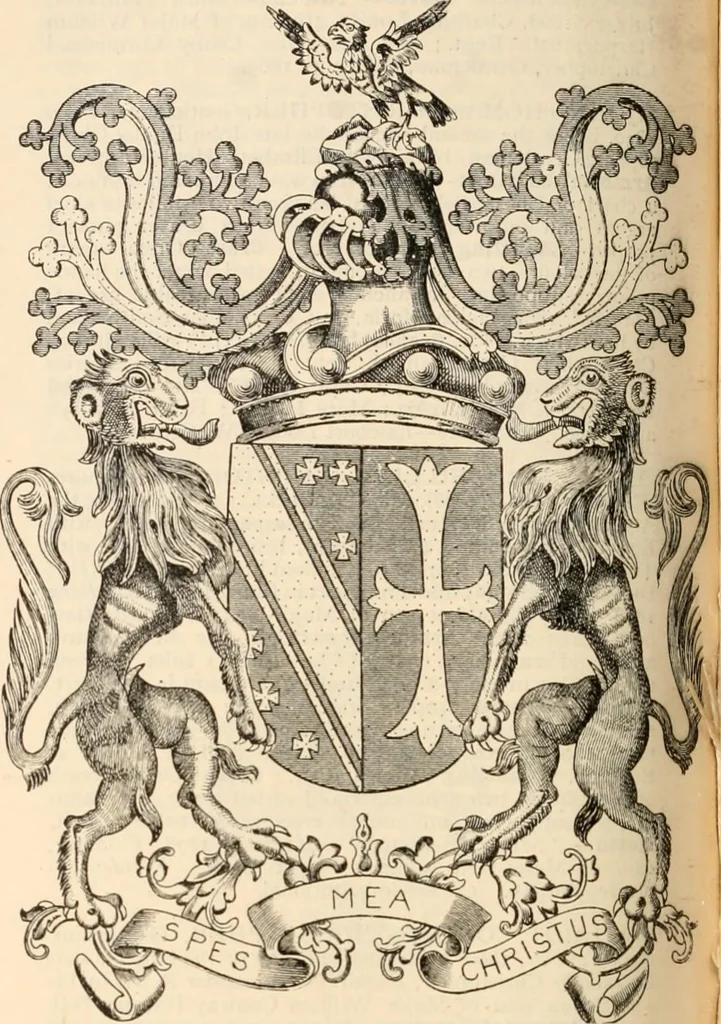 An illustration from Armorial families : a directory of gentlemen of coat-armour, 1905, leaf 319