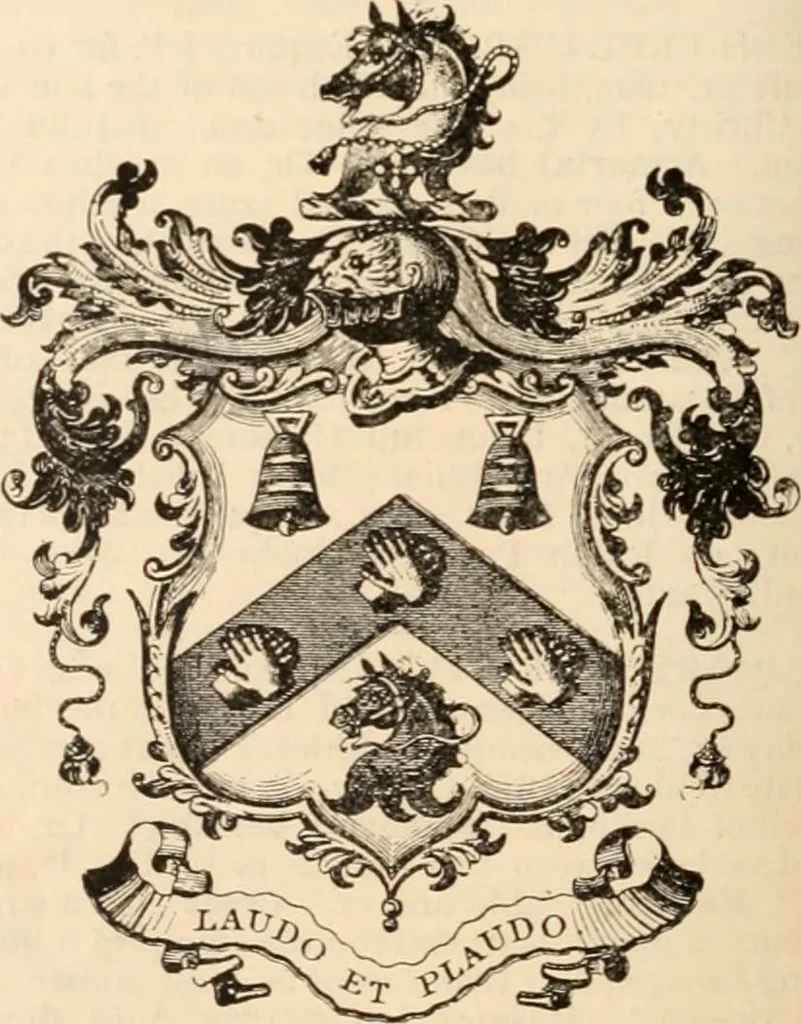 An illustration from Armorial families : a directory of gentlemen of coat-armour, 1905, leaf 319