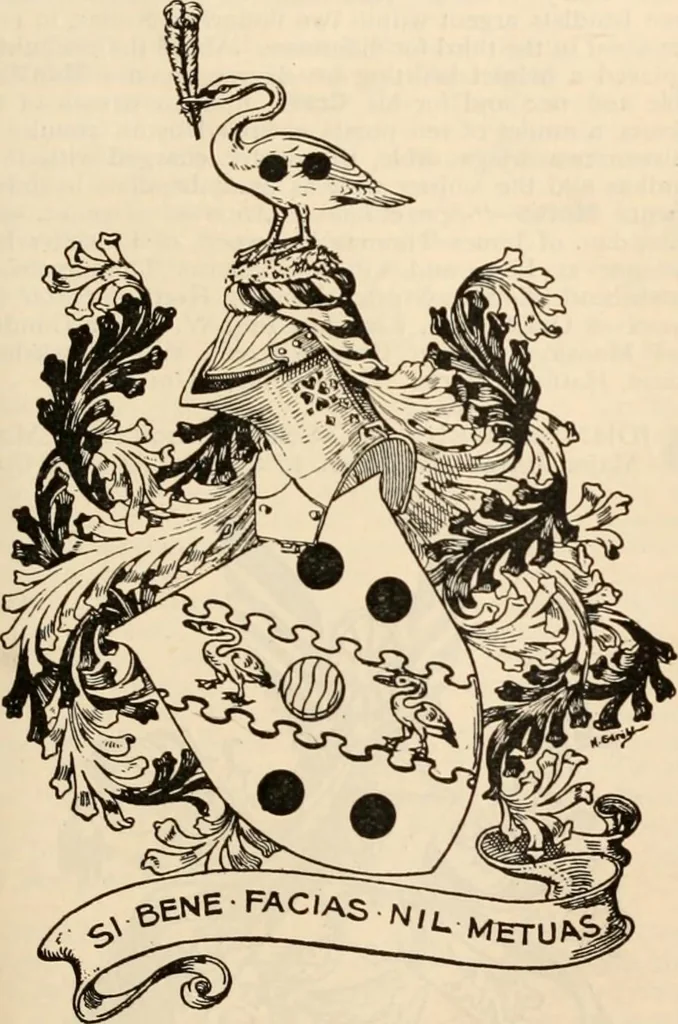 An illustration from Armorial families : a directory of gentlemen of coat-armour, 1905, leaf 324