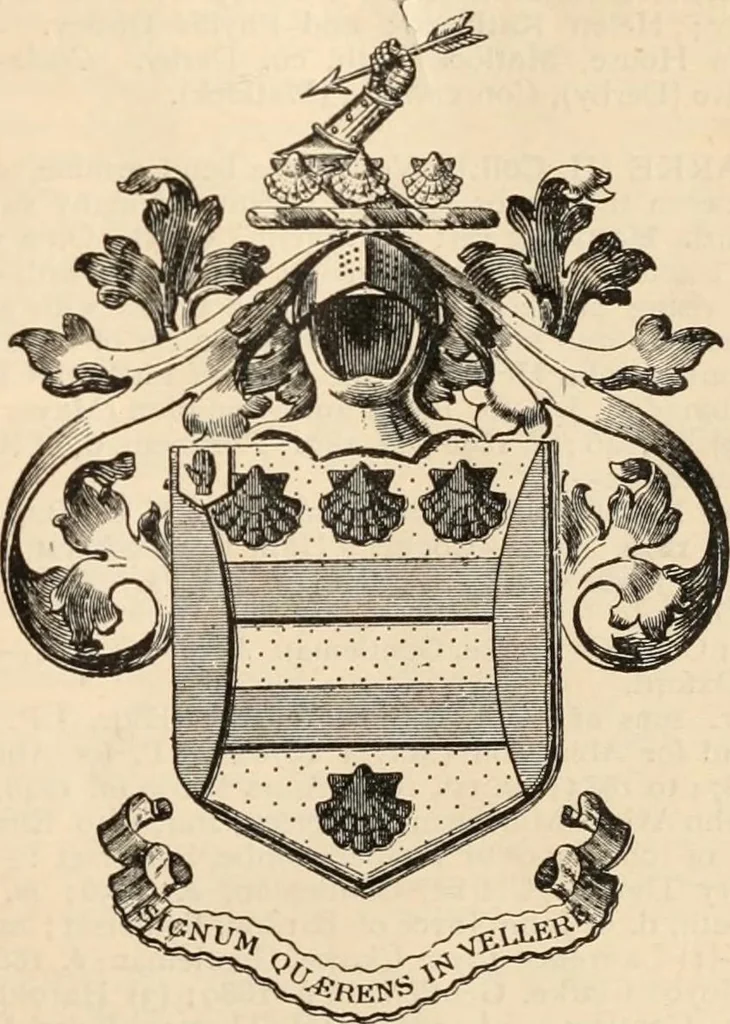 An illustration from Armorial families : a directory of gentlemen of coat-armour, 1905, leaf 324