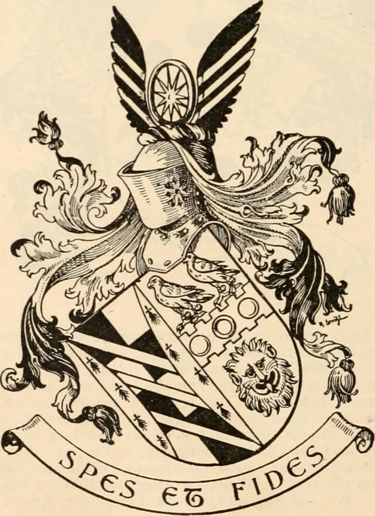 An illustration from Armorial families : a directory of gentlemen of coat-armour, 1905, leaf 325