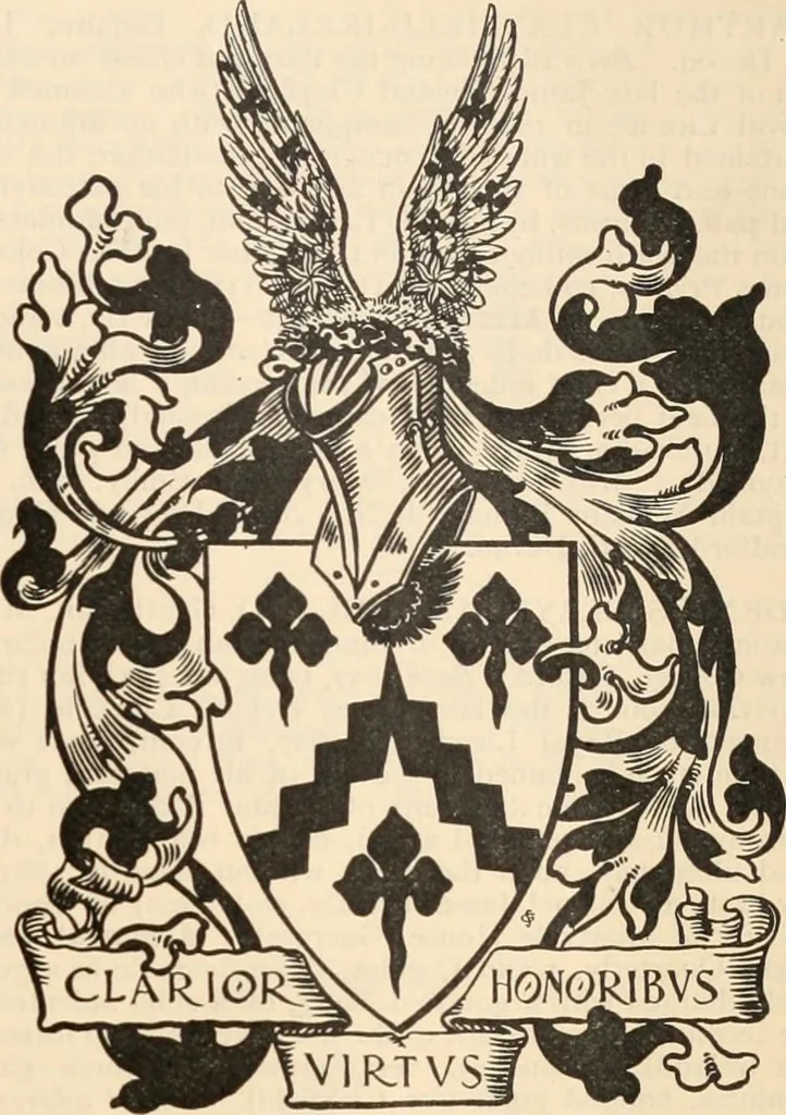 An illustration from Armorial families : a directory of gentlemen of coat-armour, 1905, leaf 326