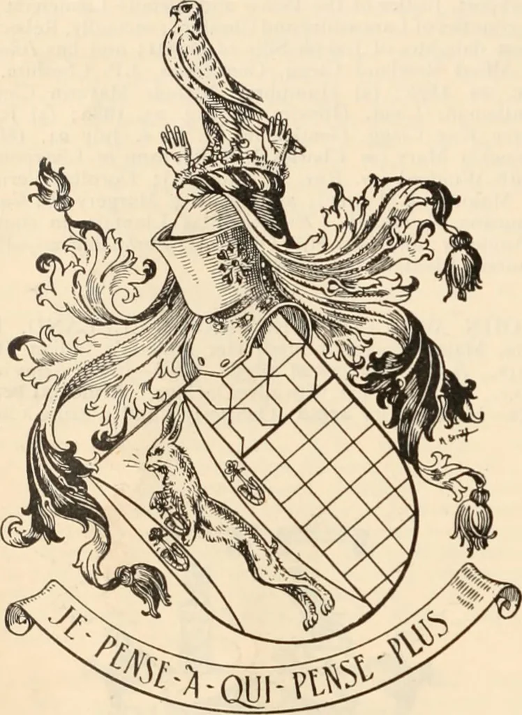 An illustration from Armorial families : a directory of gentlemen of coat-armour, 1905, leaf 329