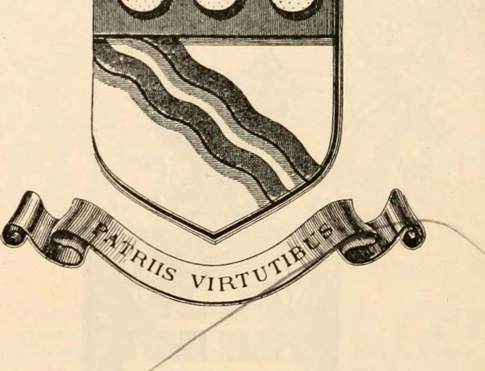 An illustration from Armorial families : a directory of gentlemen of coat-armour, 1905, leaf 329