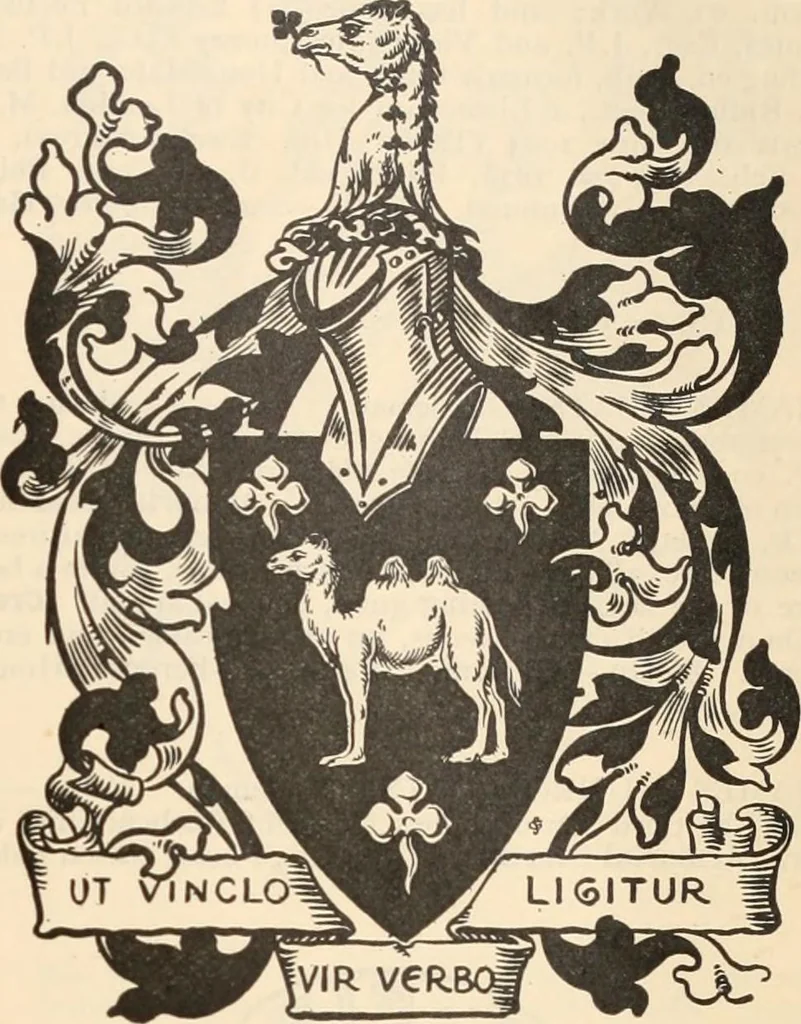 An illustration from Armorial families : a directory of gentlemen of coat-armour, 1905, leaf 334
