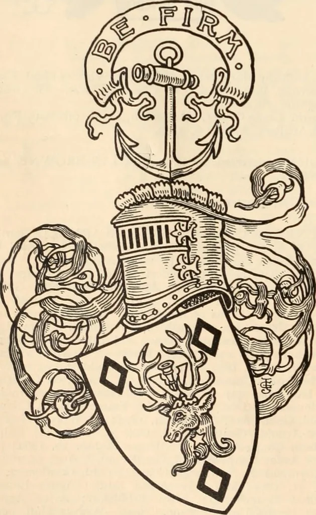 An illustration from Armorial families : a directory of gentlemen of coat-armour, 1905, leaf 335