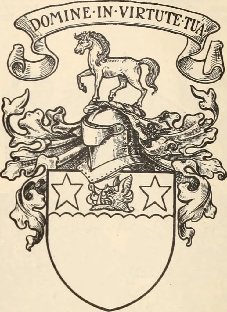 An illustration from Armorial families : a directory of gentlemen of coat-armour, 1905, leaf 336